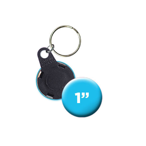 Custom Split Ring 1" Keychains People Power Press for Custom Buttons