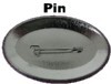 oval pin-backs - no sharp edges