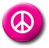 Peace Pin - Sixties Pin Design - Pink