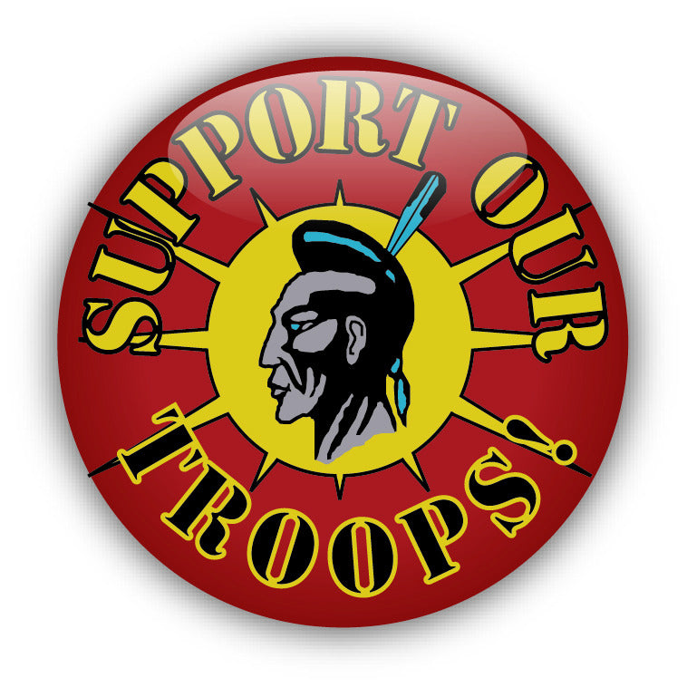 Support Our Troops - Civil Rights Button