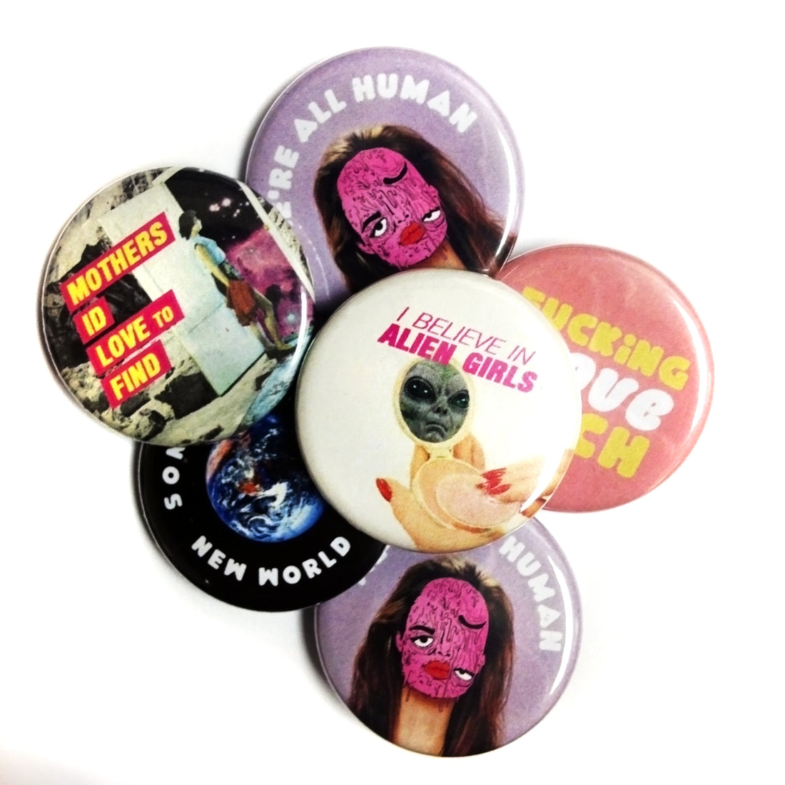 Funny Buttons for Fringe Festival Anesti Danelis