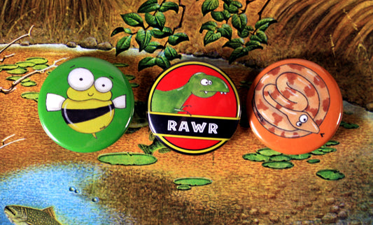 custom comic buttons squeezings