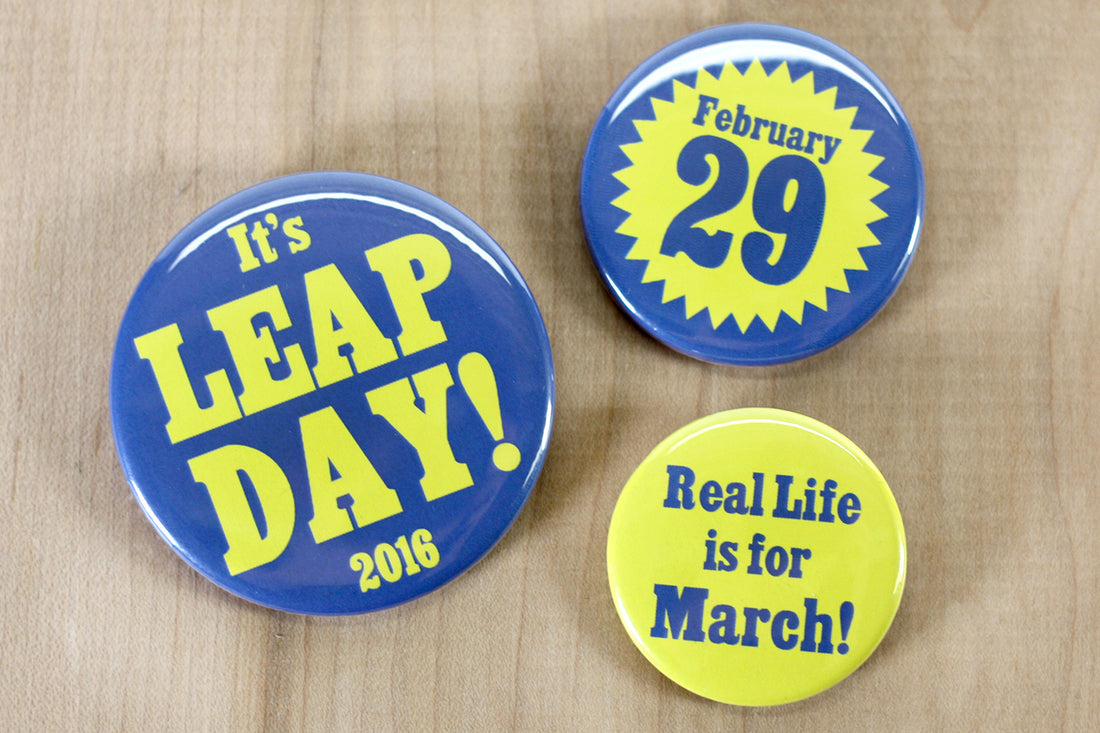 Nothing Counts on Leap Day: Custom Buttons for February 29th