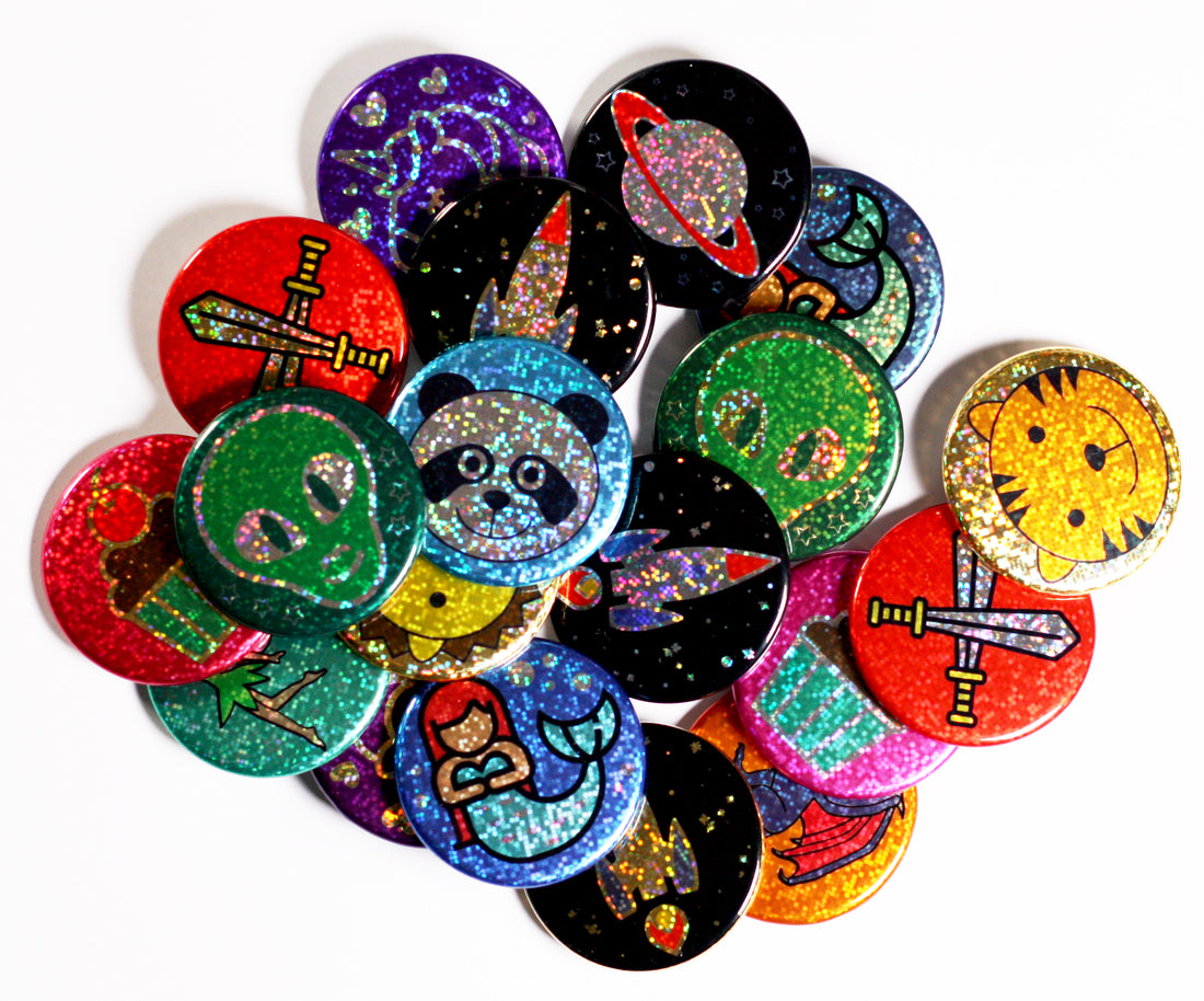 fun sparkly button collection