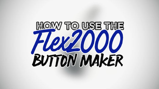 how to use the flex 2000 button maker video on YouTube