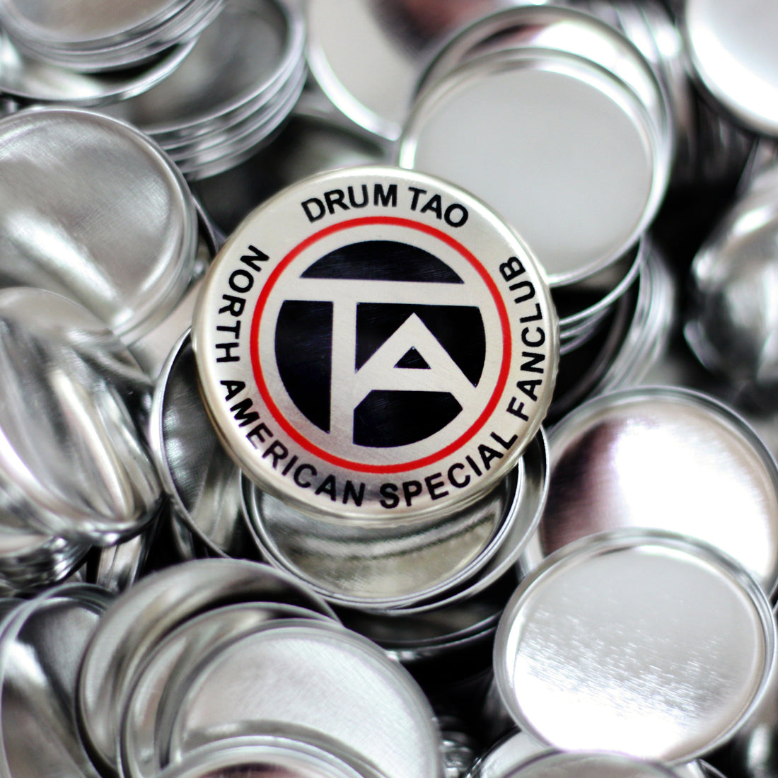 Metallic Finish Buttons for Acclaimed Japanese Group DRUM TAOS's North American Tour