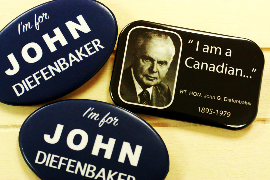 John Deinfenbaker buttons