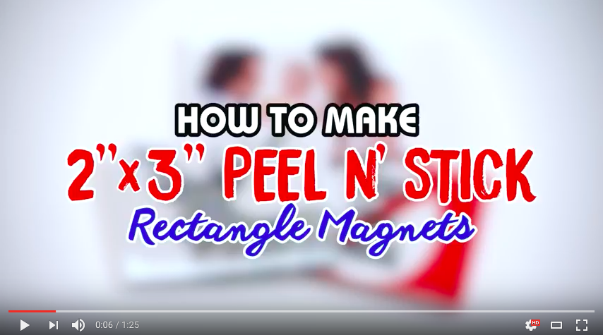 How to Make 2" x 3" Rectangle Fridge Magnets 