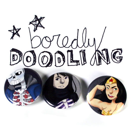 comic con buttons