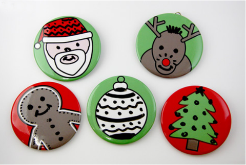 Dry Erase Collections - Christmas Faces