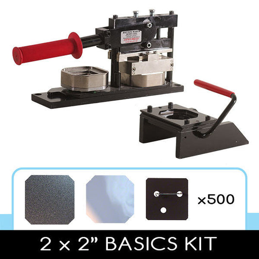 2 x 2 inch square button making starter kit