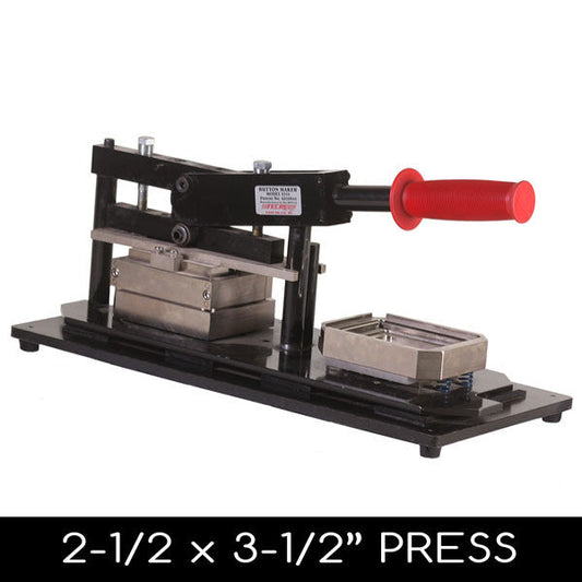 2.5 x 3.5" Tecre Rectangle Button Press