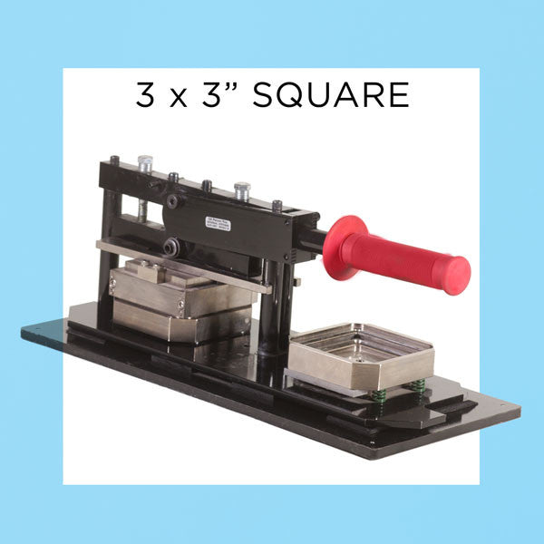 3 x 3 inch square standard parts button press