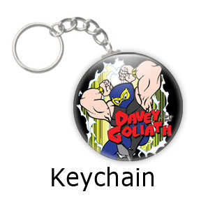Davey Goliath Comic key chains by Mike Gagnon on People Power Press