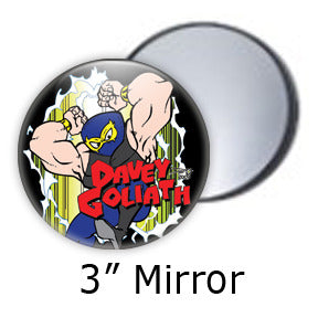 Davey Goliath Comic pocket mirrors by Mike Gagnon on People Power Press