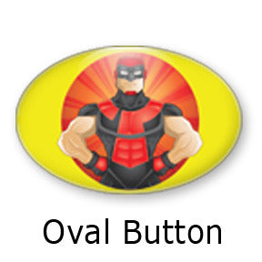 Enigma Heroized oval buttons and fridge magnets by Mike Gagnon on People Power Press