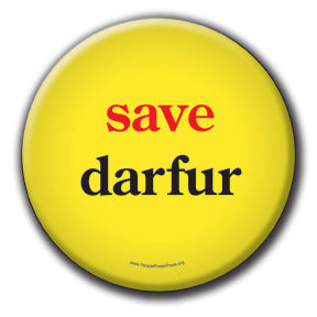 Save Darfur - Fundraising Buttons - yellow
