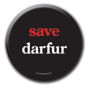 Save Darfur - Fundraising Buttons - black