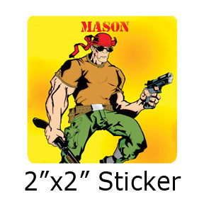 Mason Comic stickers by Mike Gagnon on People Power Press