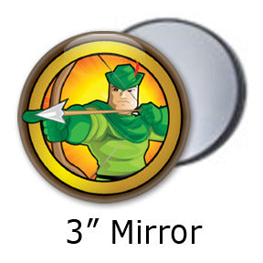 Robin Hood Heroized pocket mirrors by Mike Gagnon on People Power Press