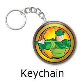 Robin Hood Heroized key chains by Mike Gagnon on People Power Press