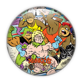 Monkeys & Midgets Comic buttons by Mike Gagnon on People Power Press