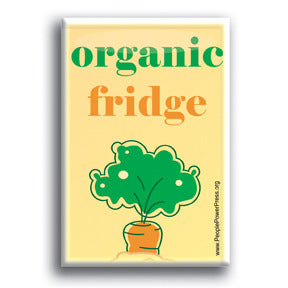 Organic Fridge Button/Magnet - Carrot