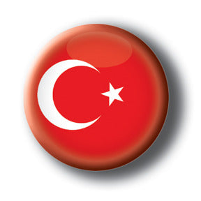 Turkey - Flags of The World Button/Magnet
