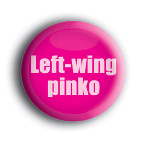 Left wing pinko custom button design