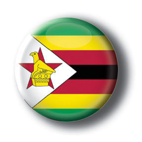 Zimbabwe - Flags of The World Button/Magnet