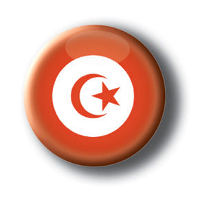 Tunisia - Flags of The World Button/Magnet