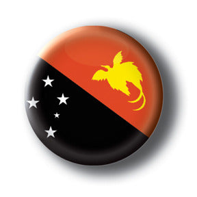 Papua New Guinea - Flags of The World Button/Magnet