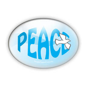 Dove of Peace Button/Magnet - Oval