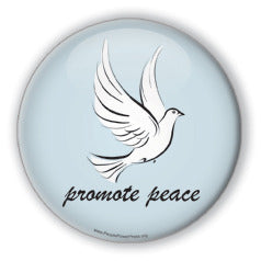 Promote Peace - Christmas Dove/Blue