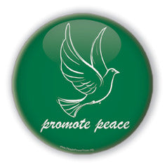 Promote Peace - Christmas Dove/Green