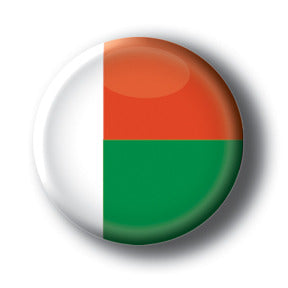 Madagascar - Flags of The World Button/Magnet