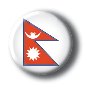 Nepal - Flags of The World Button/Magnet