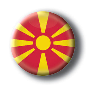 Macedonia - Flags of The World Button/Magnet
