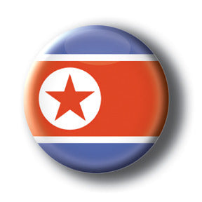 North Korea - Flags of The World Button/Magnet