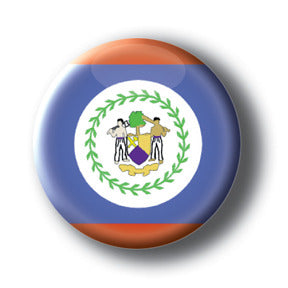 Belize - Flags of The World Button/Magnet