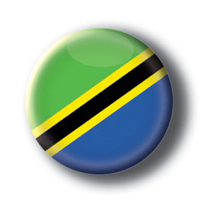 Tanzania - Flags of The World Button/Magnet