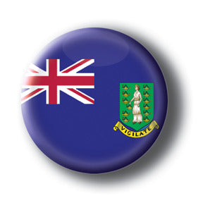 British Virgin Islands - Flags of The World Button/Magnet