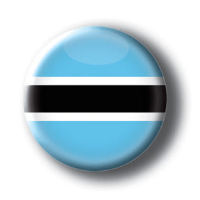 Botswana - Flags of The World Button/Magnet