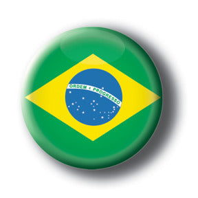 Brazil - Flags of The World Button/Magnet