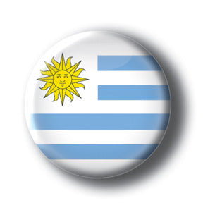 Uruguay - Flags of The World Button/Magnet