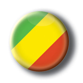 Congo - Flags of The World Button/Magnet