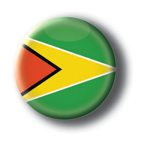 Guyana - Flags of The World Button/Magnet
