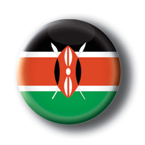 Kenya - Flags of The World Button/Magnet