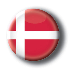 Denmark - Flags of The World Button/Magnet