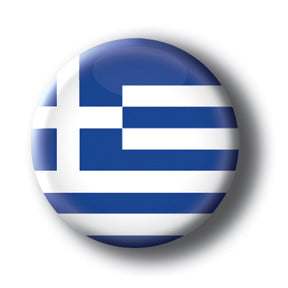 Greece - Flags of The World Button/Magnet